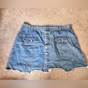 SHEIN Blue Denim Mini Skirt